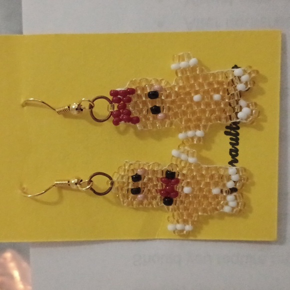 Amiraultdesigns Jewelry - ( sale add on ) Flat beaded earrings